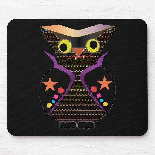 Owl Vampire Mouse Pad (Front)