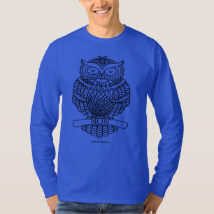 Owl (vivid) - Men's Long Sleeve Shirt