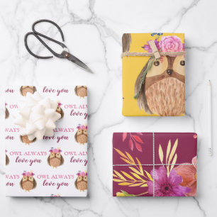 Owl Vous Aimez Toujours Envelopper Les Feuilles De