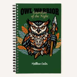 Owl Warrior, Guardian of the Night Kids' Gift Notebook