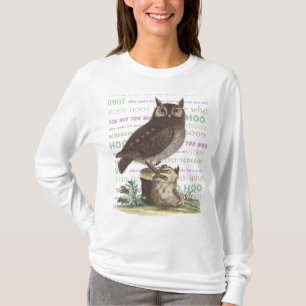 Owl Watcher's Shirt with Owl Sounds, Screech Owl