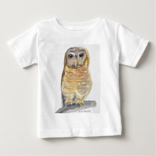 Owl watercolor bird forest vintage animal woodland baby T-Shirt