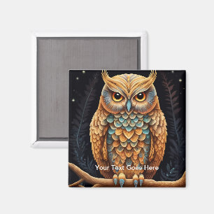 Owl ways Watching Over You fridge Magnet