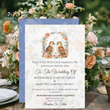 Owl wedding Invi