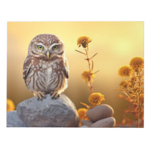 Owl Wild Bird Animal Tranquil Peaceful Notepad