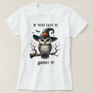 Owl Witch on a Branch T-Shirt
