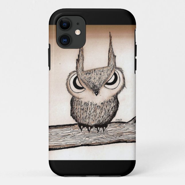 Owl with Attitude Case-Mate iPhone Case (Back)