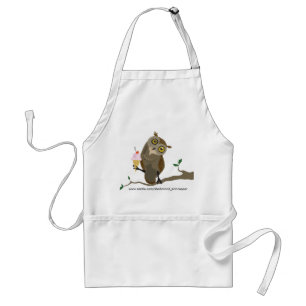 Owl with IceCream Apron