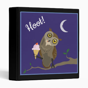 Owl with IceCream Binder