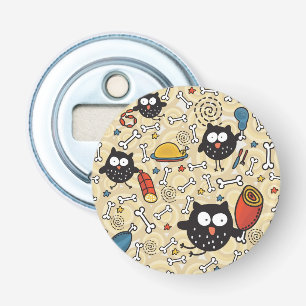 Owl with Meat Pattern Bottle Opener