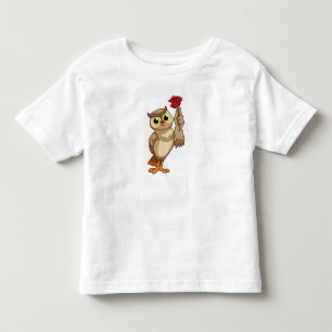 Owl with Rose Toddler T-shirt