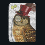 Owl With Top Hat 3 iPad Mini Cover<br><div class="desc">Pets</div>