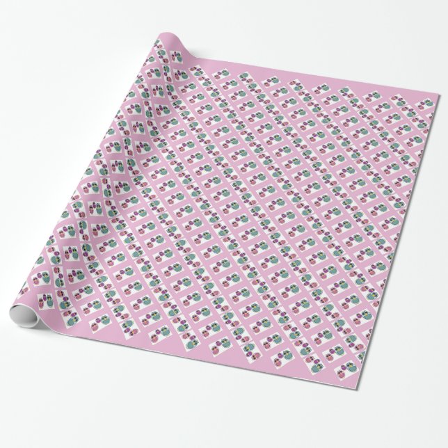 Owl Wrapping Paper (Unrolled)