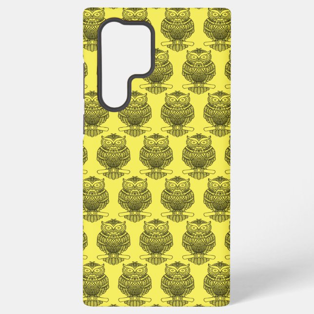 Owl (yellow) - Samsung (S22 Ultra) Case (Back)