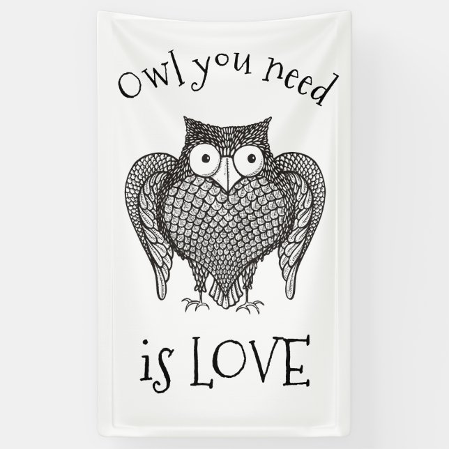 Owl you Need Banner (Vertical)