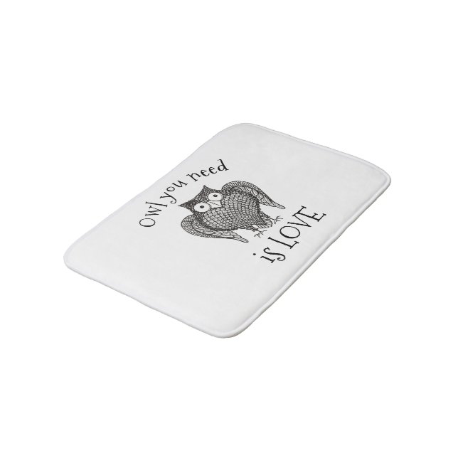 Owl you Need Bath Mat (Angled)