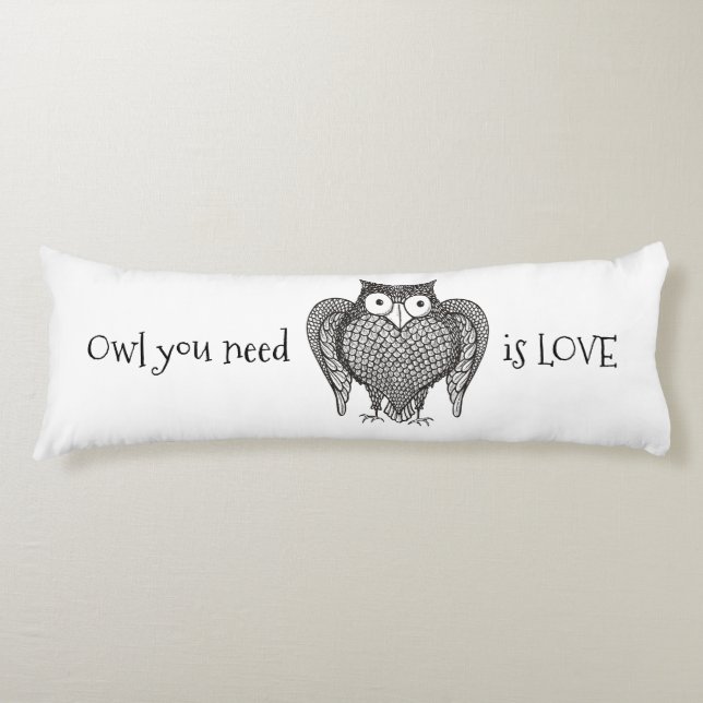 Owl you Need Body Pillow (Front)
