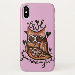Owl you need is love owls artwork cute owls        Case-Mate iPhone case