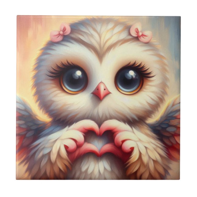 Owl You Need is Love Tile (Front)