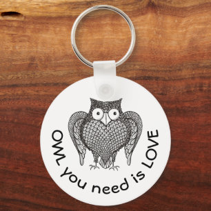 Owl you Need Keychain