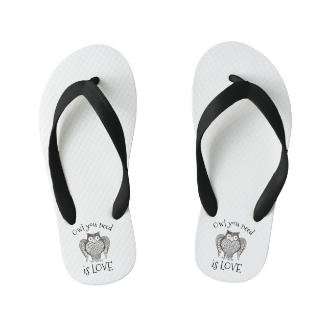 Owl you Need Kid's Flip Flops (Footbed)
