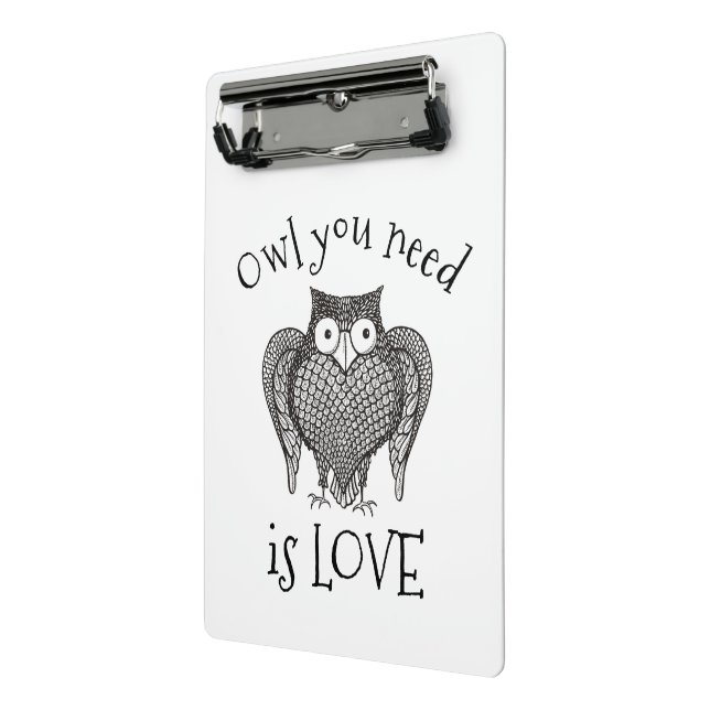 Owl you Need Mini Clipboard (Angled2)