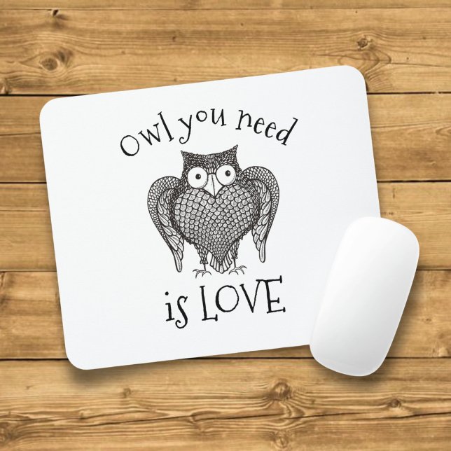 Owl you Need Mouse Pad (Creator Uploaded)