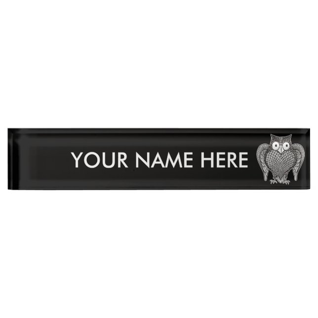 Owl you Need Nameplate (Front)
