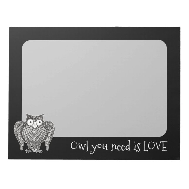 Owl you Need Notepad (Front)