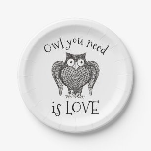 Owl you Need Paper Plate