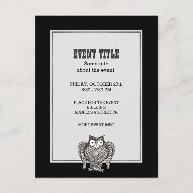 Owl you Need Postcard (Front)