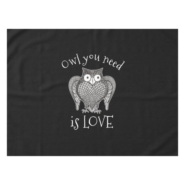 Owl you Need Tablecloth (Front (Horizontal))