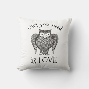 Owl you Need Throw Pillow
