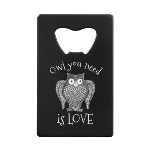 Owl you Need Wallet Bottle Opener