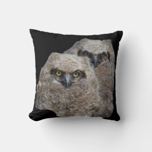 Owlets Throw Pillow