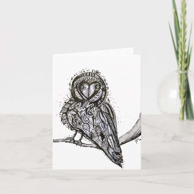 Owlfully Cute Notecard (Front)