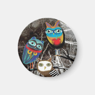 Owlies Owl Owly Owls Magnet