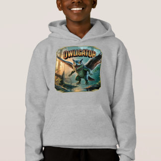 Owligator Illustration – Owl Alligator Funny Scary