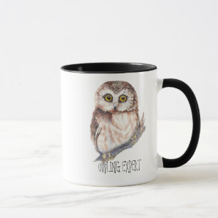 Owling  Expert, Funny Little Owl Mug