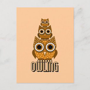 owling postcard