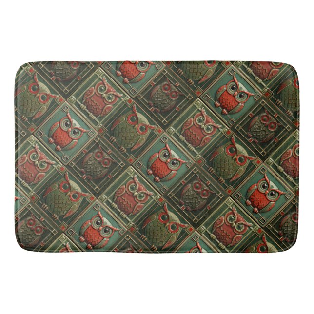 Owls 2 bath mat (Front)