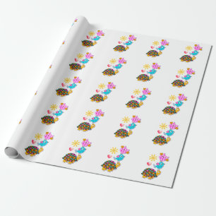 Owls and Turtles Wrapping Paper