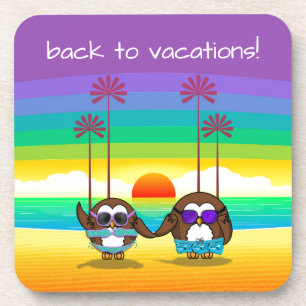 owls are back to vacations! coaster