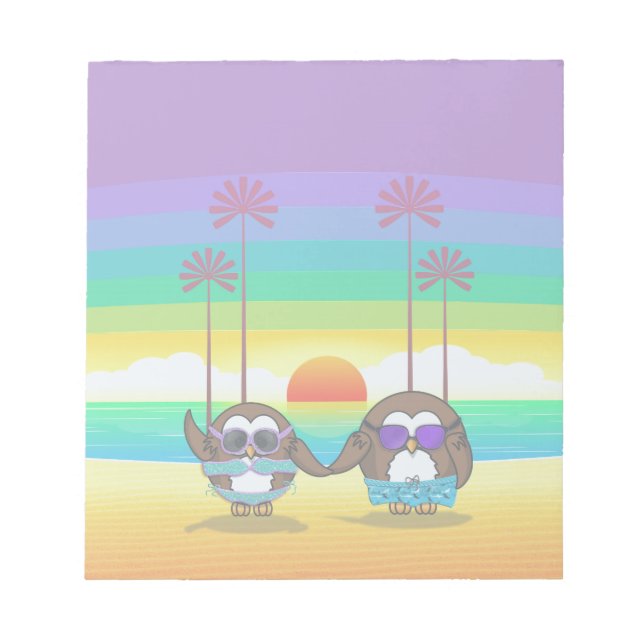 owls are back to vacations! notepad (Front)