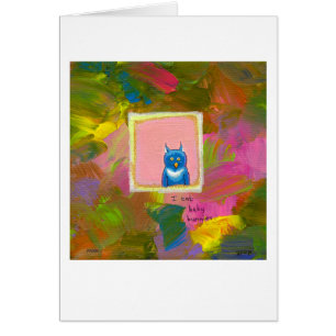 Owls are Carnivores - funny owl painting art