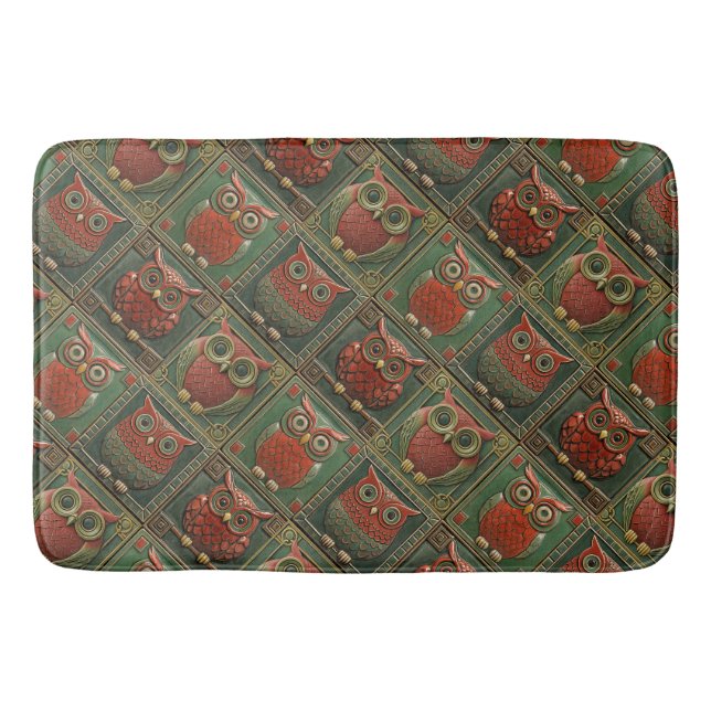 Owls Bath Mat (Front)