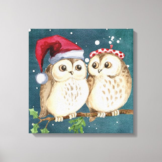 Owls Canvas Print (Front)