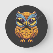 Owl's Delight: Kawaii-Style Graphic Design