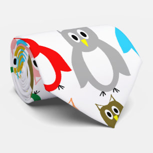 Owls Design Tie