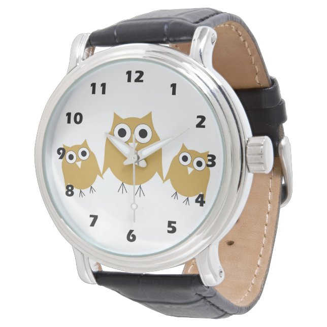 Owls Design Watch (Angled)